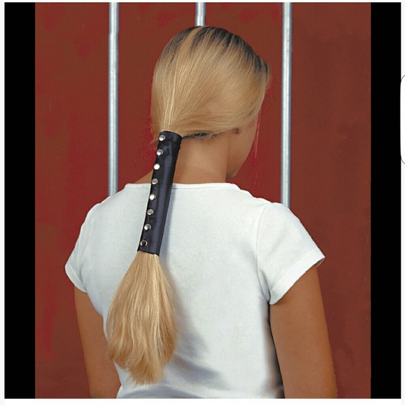 Hair Glove Accessories - NWOT! Black Leather Hair Glove